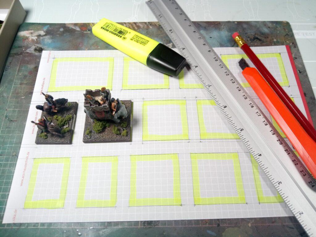 tracing and cutting the paper template for the DIY box.
