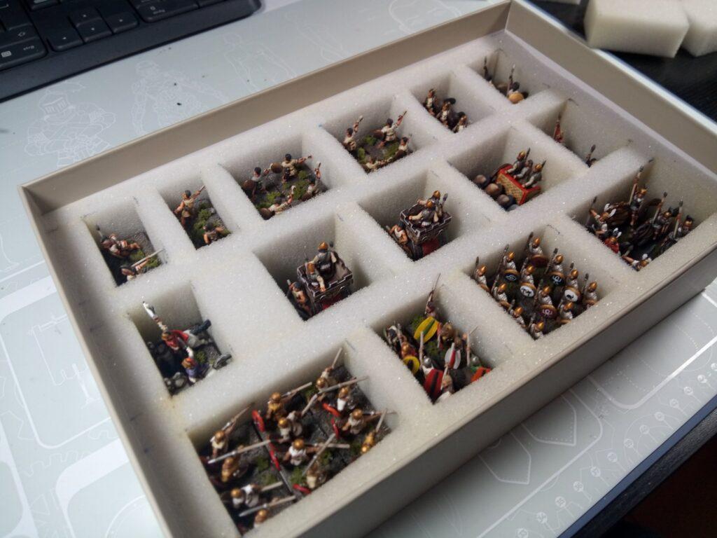 Inside the DIY Miniature storage box.