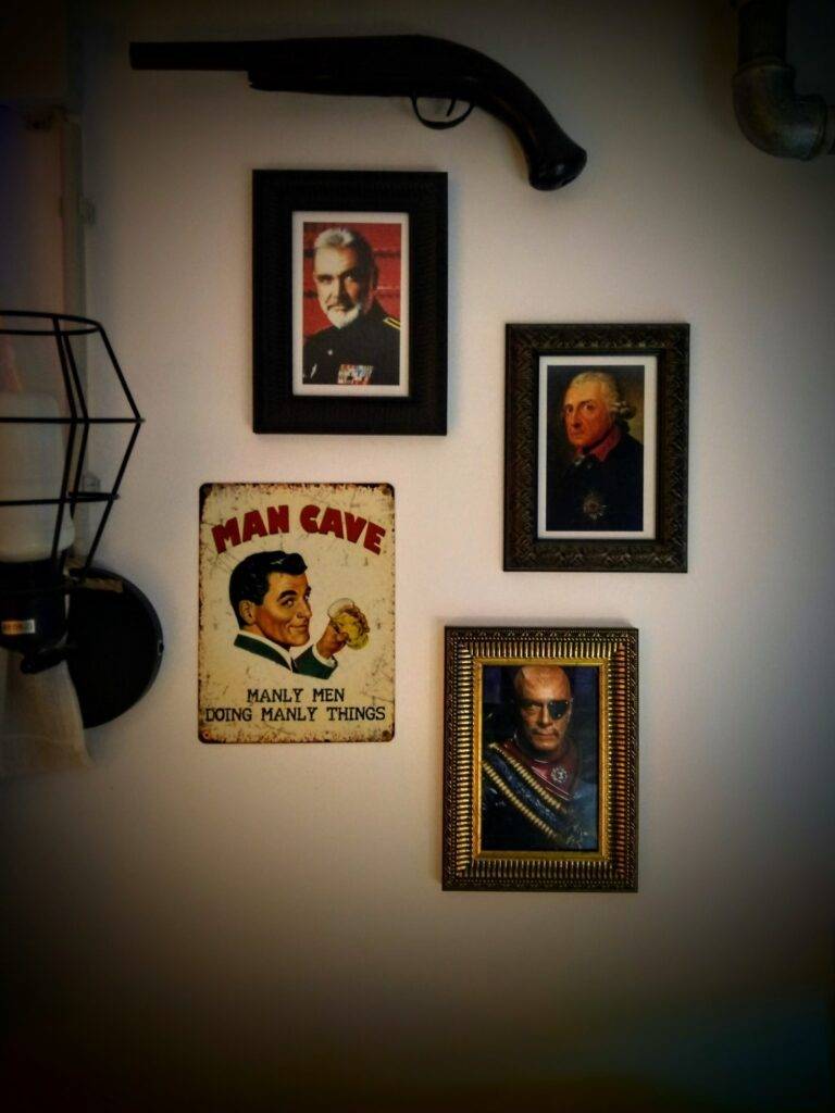 Wall of fame in my Man Cave or  RPG Wargaming room. Dnd Dungeons and Dragons game room